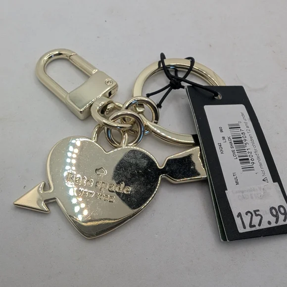 Kate Spade Love Shack Bag Charm Keychain - Picture 2 of 3